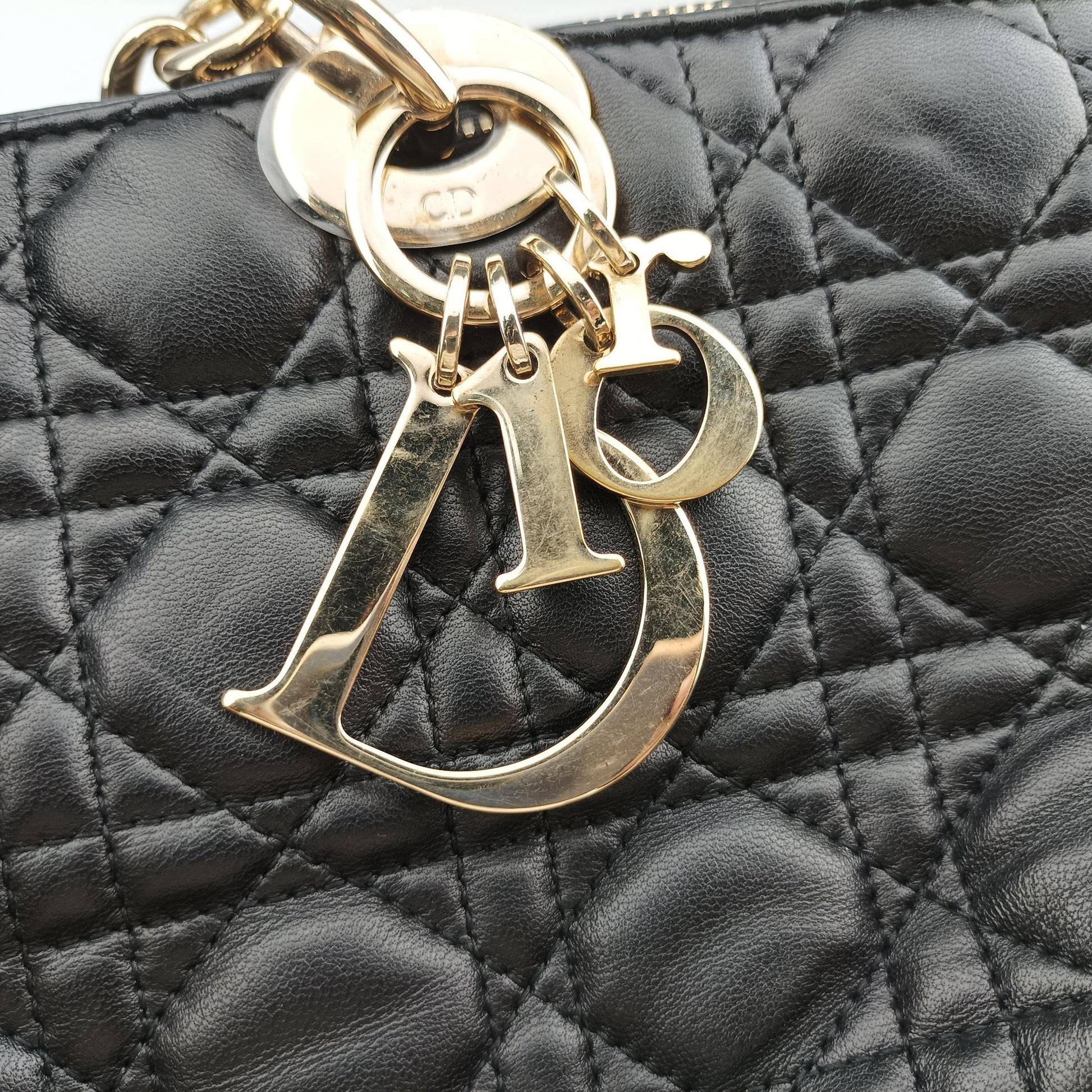 Cannage Dior Soft Shopping Black lambskin 17-BO-0154ディオールソフト ブラック ラムスキン 17-BO-0154