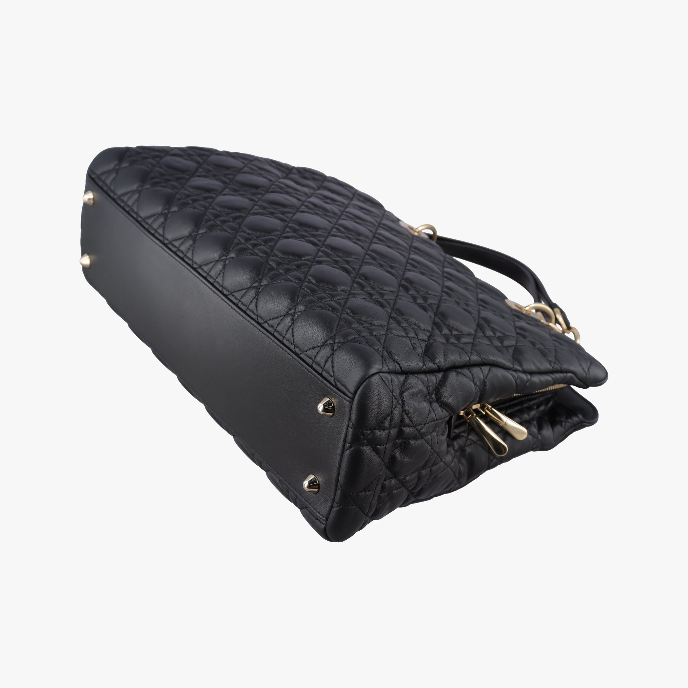Cannage Dior Soft Shopping Black lambskin 17-BO-0154ディオールソフト ブラック ラムスキン 17-BO-0154