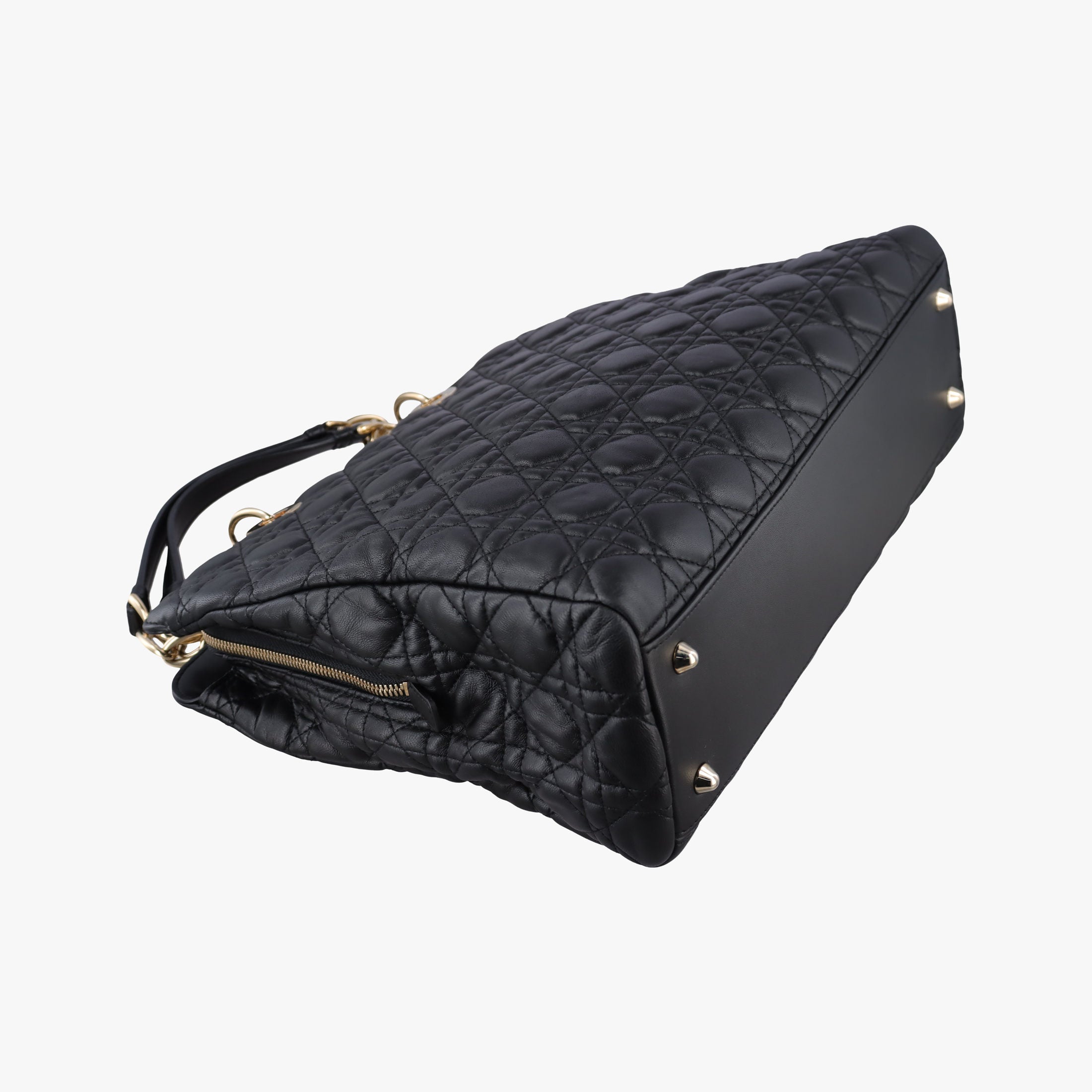 Cannage Dior Soft Shopping Black lambskin 17-BO-0154ディオールソフト ブラック ラムスキン 17-BO-0154