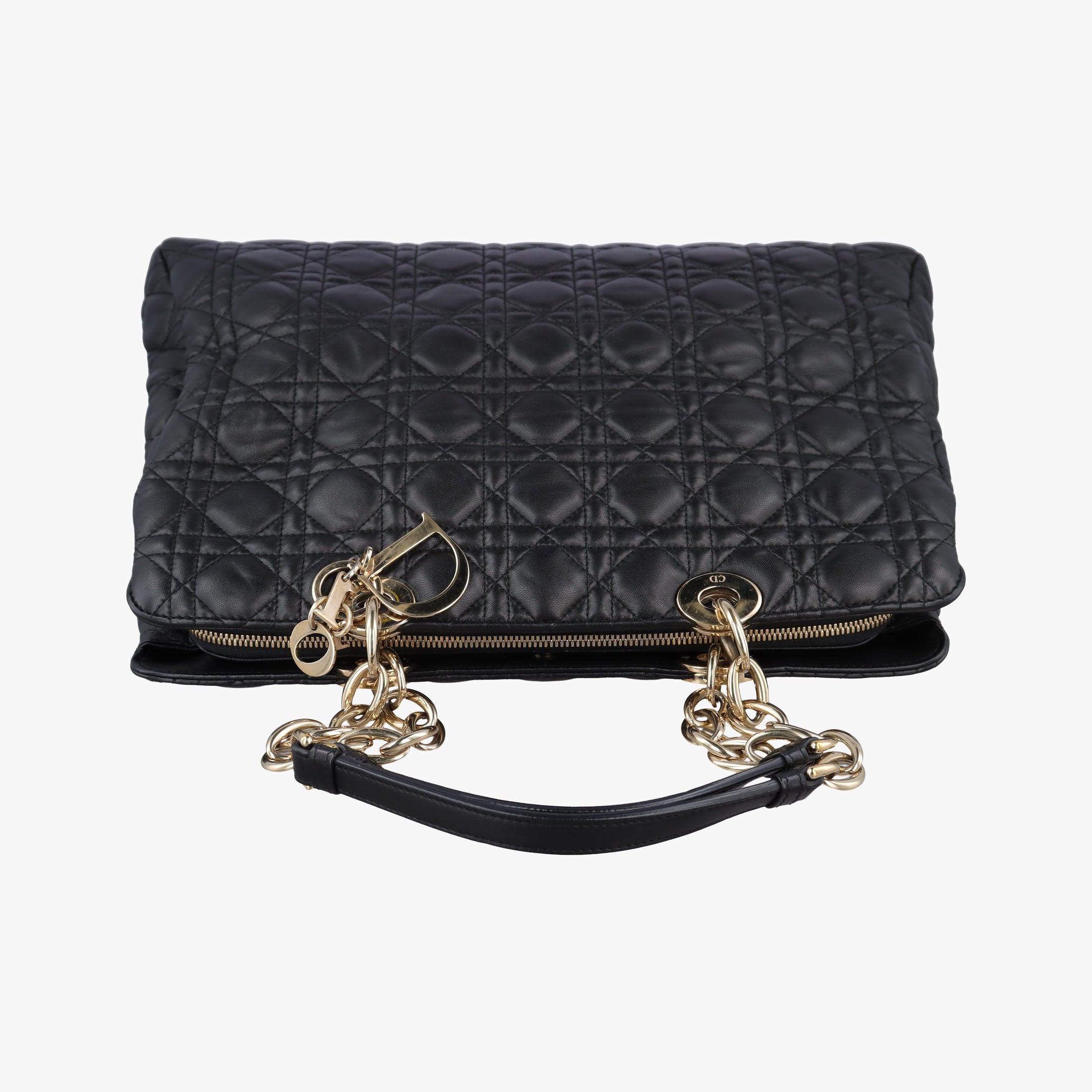 Cannage Dior Soft Shopping Black lambskin 17-BO-0154ディオールソフト ブラック ラムスキン 17-BO-0154