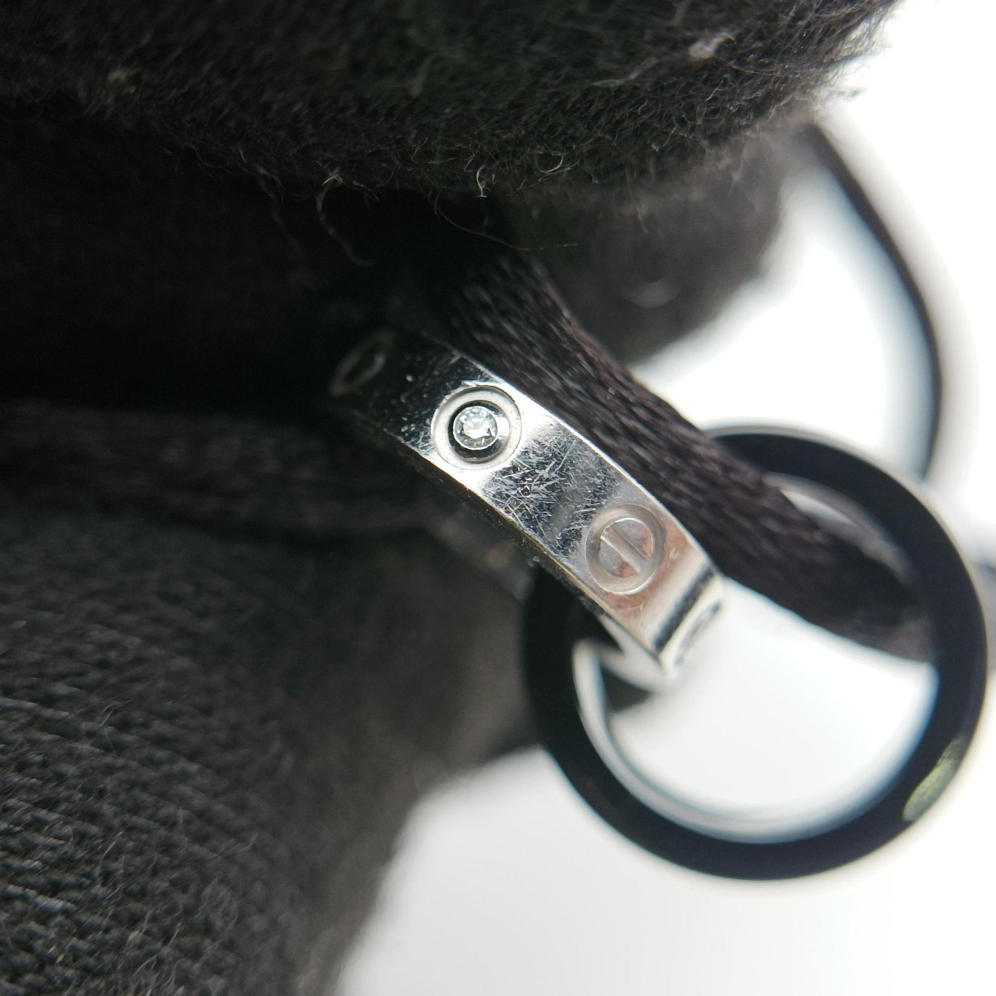 LOVE Cord Silver × Black AU750 B6026005 CIW167ラブコード シルバー × ブラック AU750 B6026005 CIW167
