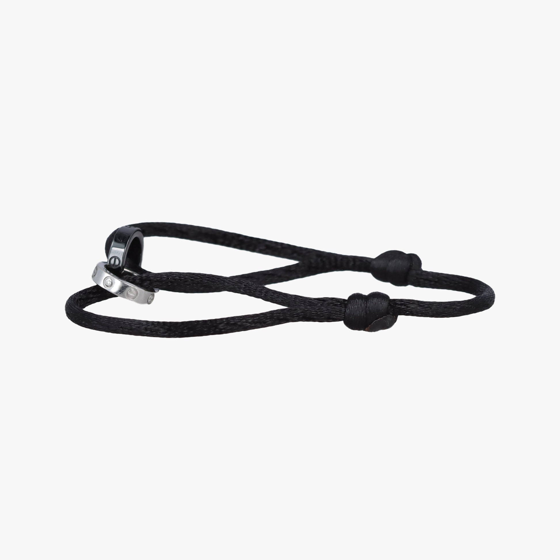 LOVE Cord Silver × Black AU750 B6026005 CIW167ラブコード シルバー × ブラック AU750 B6026005 CIW167