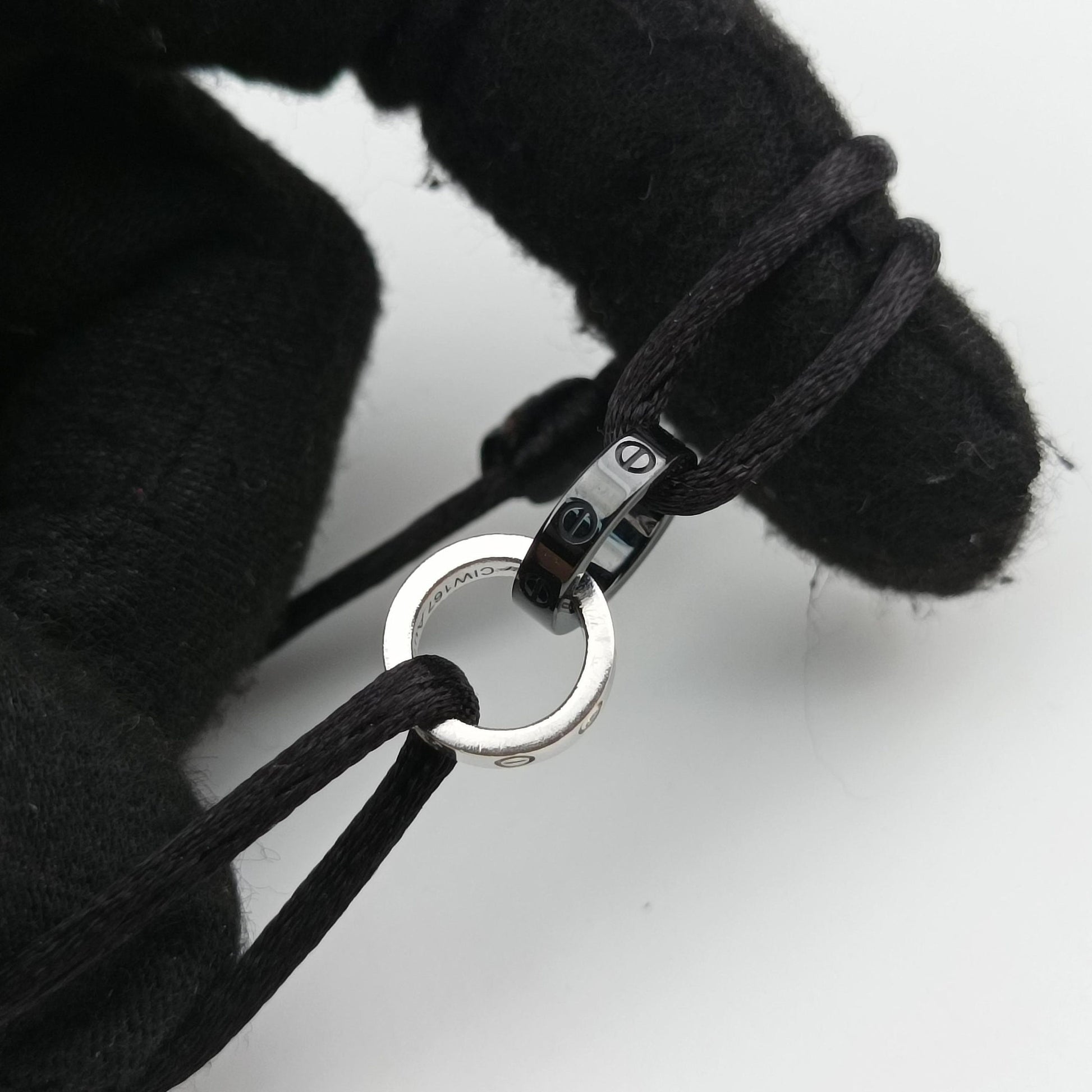 LOVE Cord Silver × Black AU750 B6026005 CIW167ラブコード シルバー × ブラック AU750 B6026005 CIW167