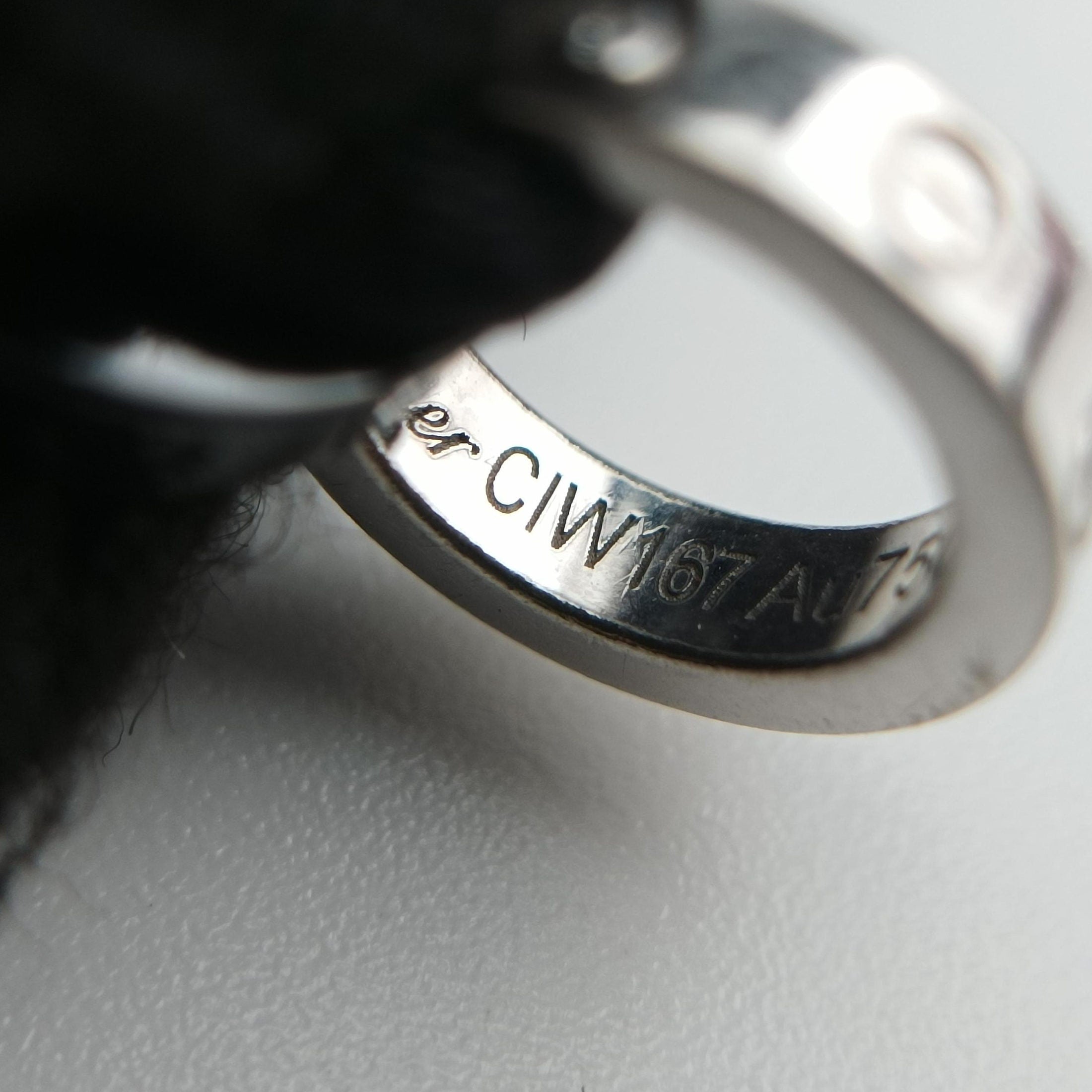 LOVE Cord Silver × Black AU750 B6026005 CIW167ラブコード シルバー × ブラック AU750 B6026005 CIW167