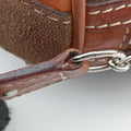 Trotter Romantique  Bow Brown×Multicolour PVC coated canvas×Leather 14-BO-1006ロマンティックトロッター ボウ ブラウン×マルチカラー PVCコーティングキャンバス×レザー 14-BO-1006