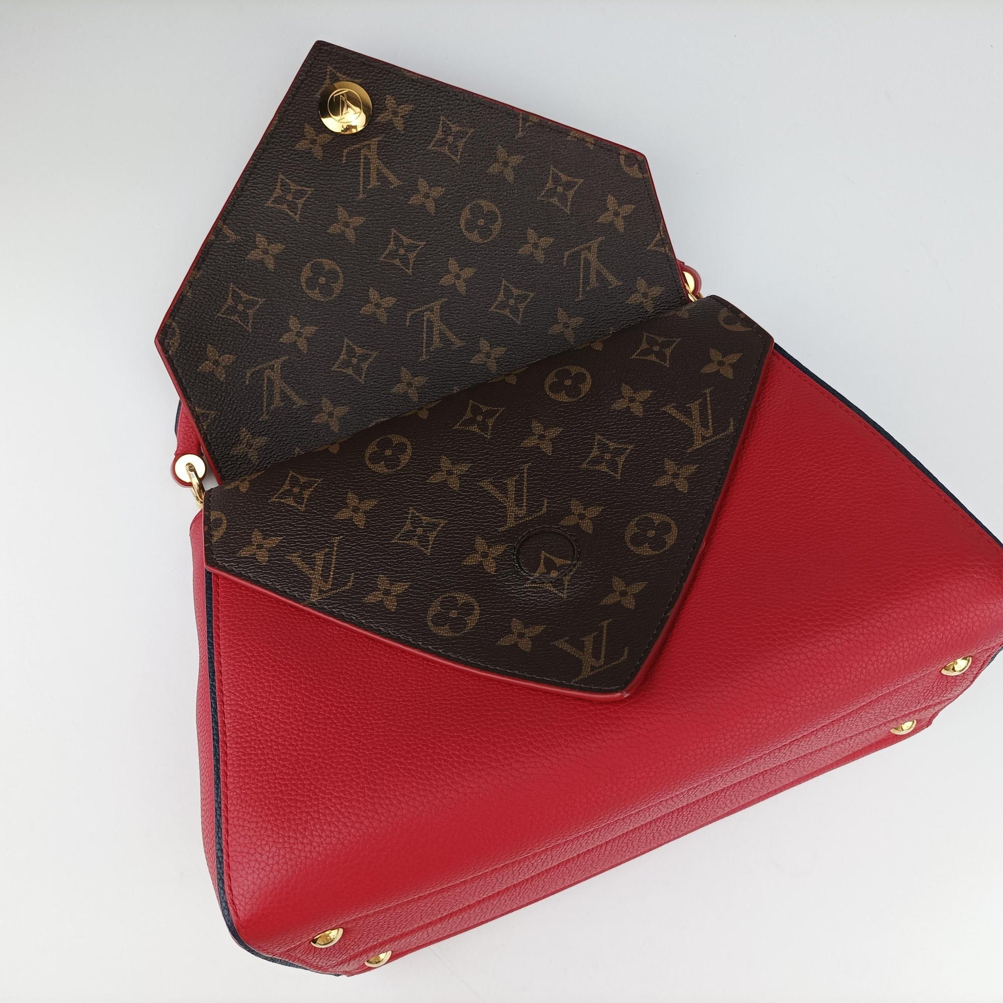 DOUBLE V ruby Monogram Canvas ácalf leather M54624 TR3177ドゥブルV ルビー モノグラムキャンバス×カーフレザー M54624 TR3177