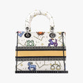 Lady D-Lite Ecru Multicolor Canvas 50-MA-0252レディ D-ライト エクリュ マルチカラー キャンバス  50-MA-0252