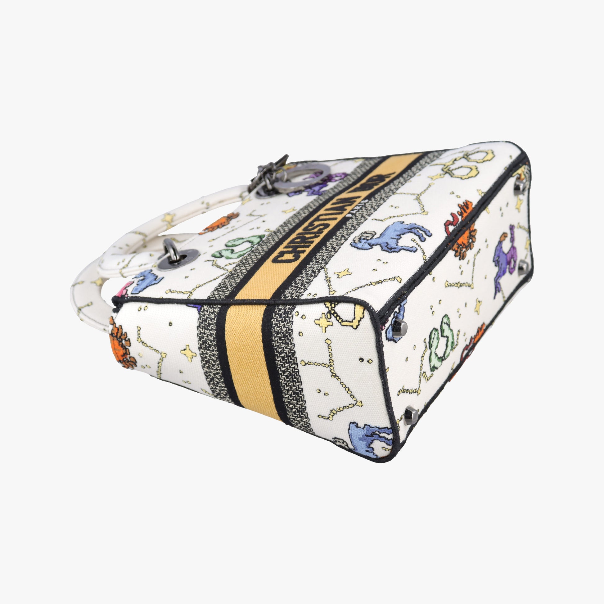 Lady D-Lite Ecru Multicolor Canvas 50-MA-0252レディ D-ライト エクリュ マルチカラー キャンバス  50-MA-0252