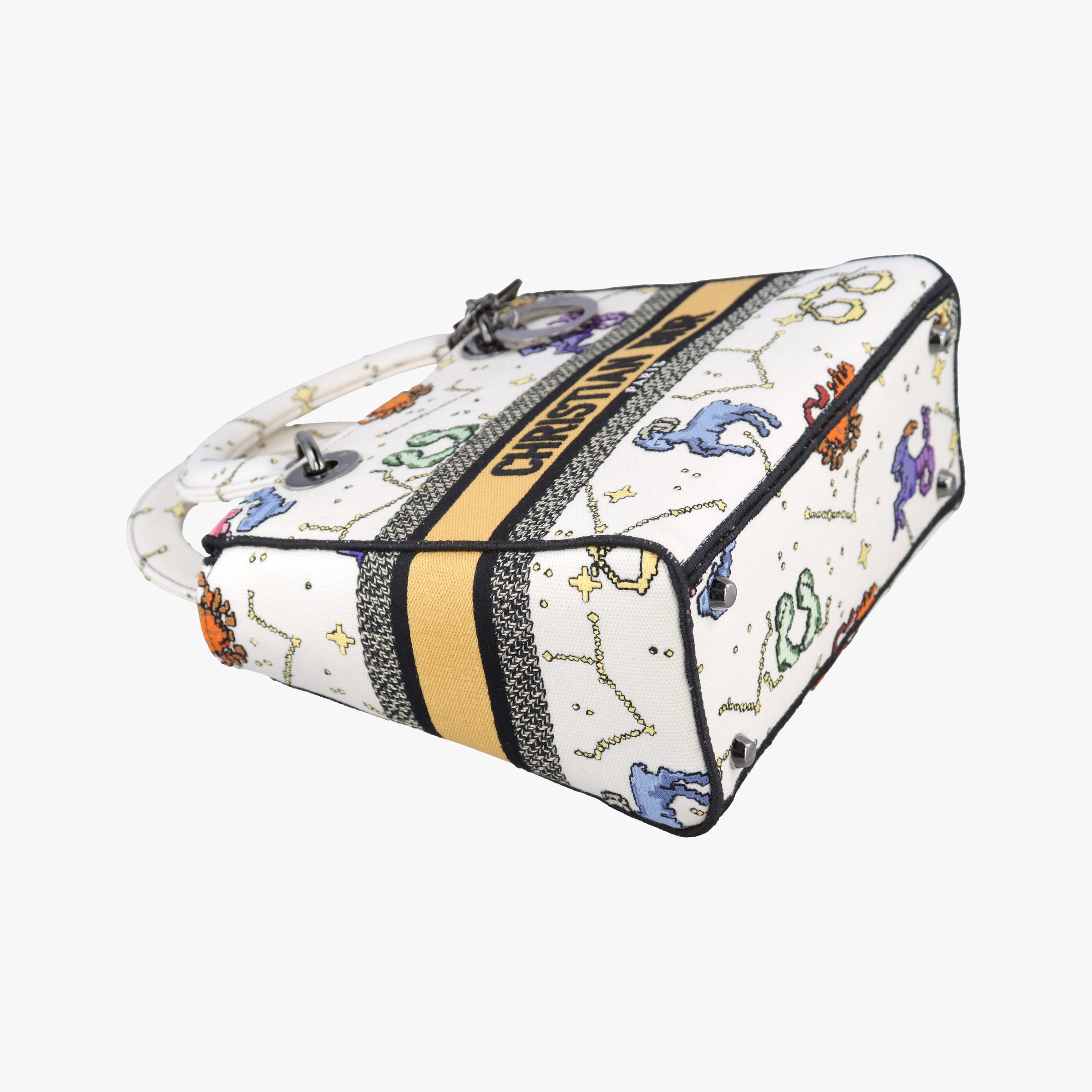 Lady D-Lite Ecru Multicolor Canvas 50-MA-0252レディ D-ライト エクリュ マルチカラー キャンバス  50-MA-0252