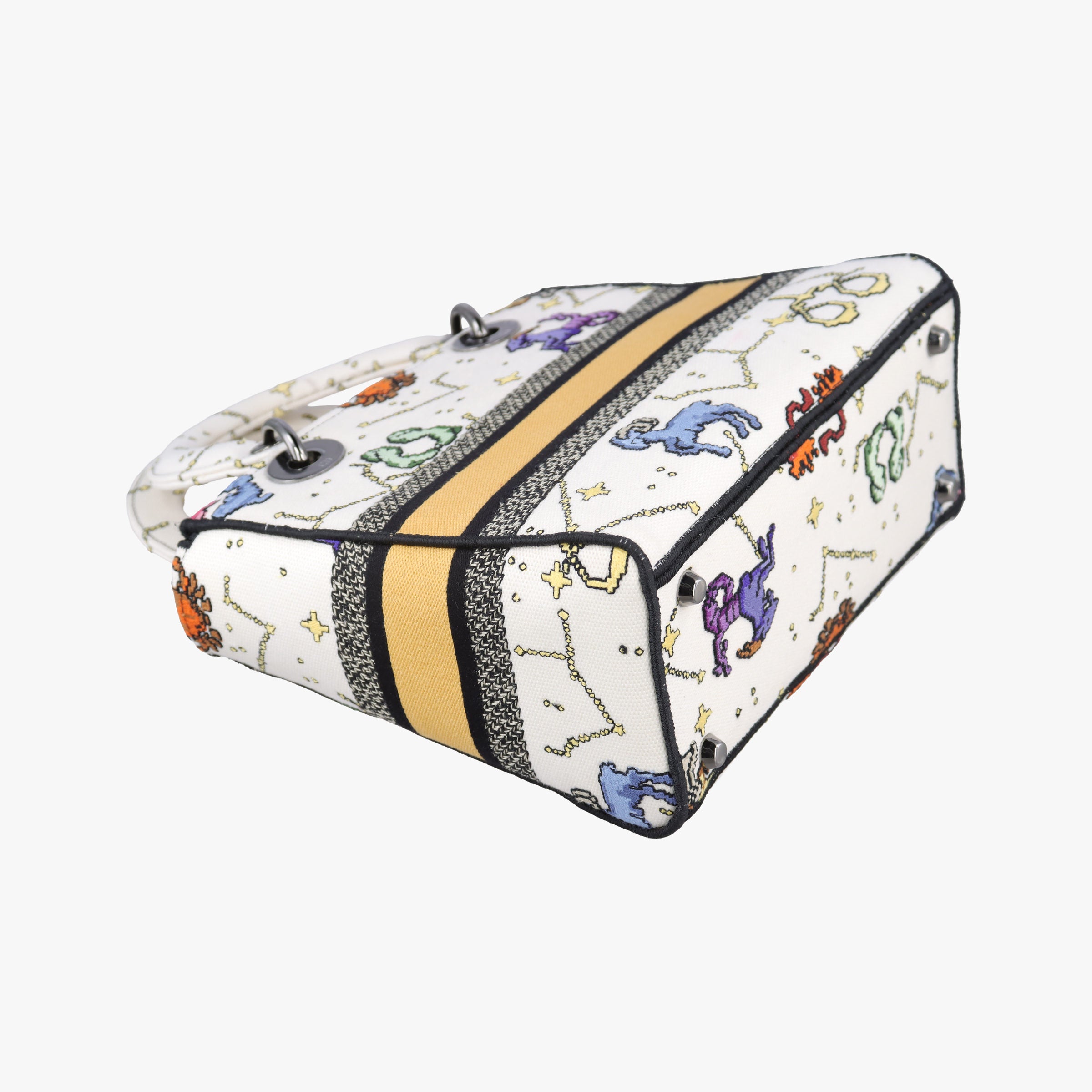 Lady D-Lite Ecru Multicolor Canvas 50-MA-0252レディ D-ライト エクリュ マルチカラー キャンバス  50-MA-0252