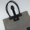 G logo tote Gray×Navy Leather×Canvas 002.11 Gロゴ トート グレー×ネービー レザー×キャンバス 002.11 