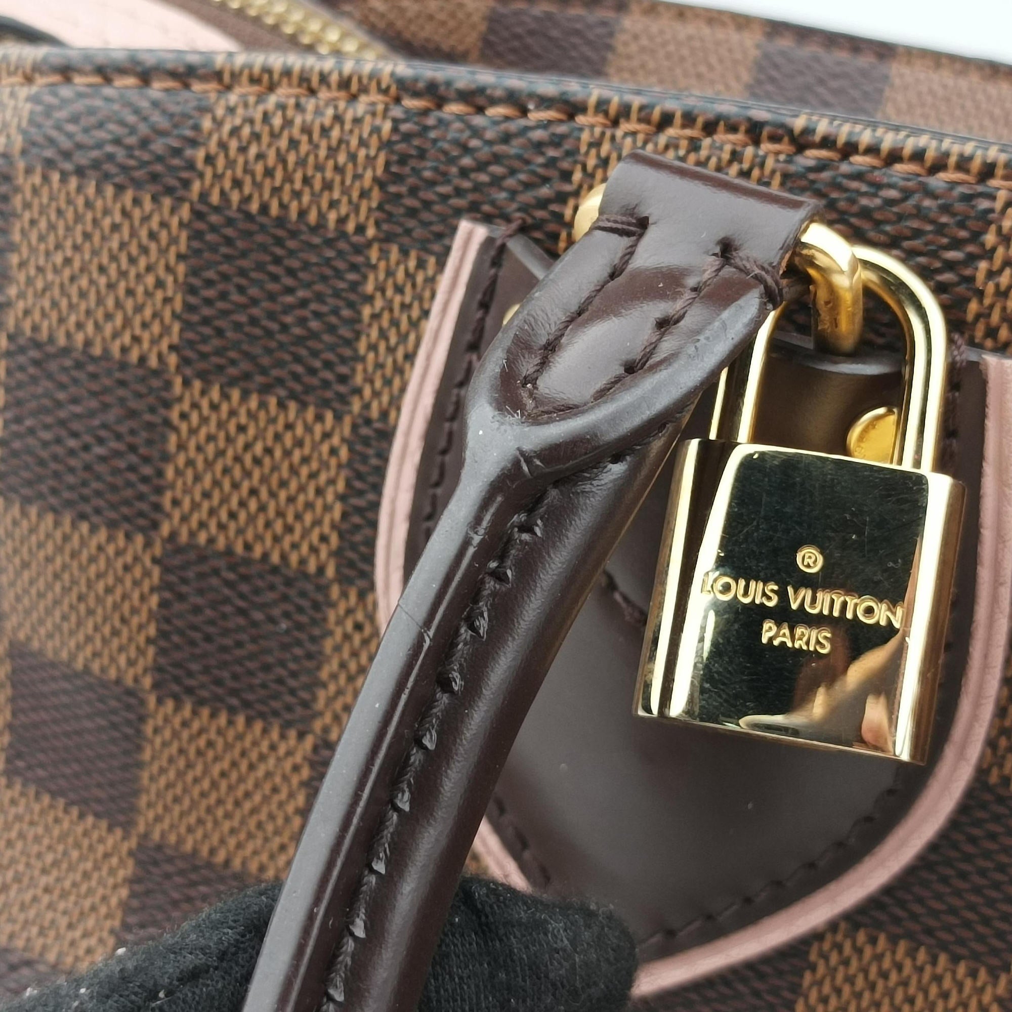 Normandy Magnolia×Pink Damier canvas×Taurillon leather N41488 MI0146ノルマンディー エベヌ×マグノリア ダミエ キャンバス×トリヨンレザー N41488 MI0146