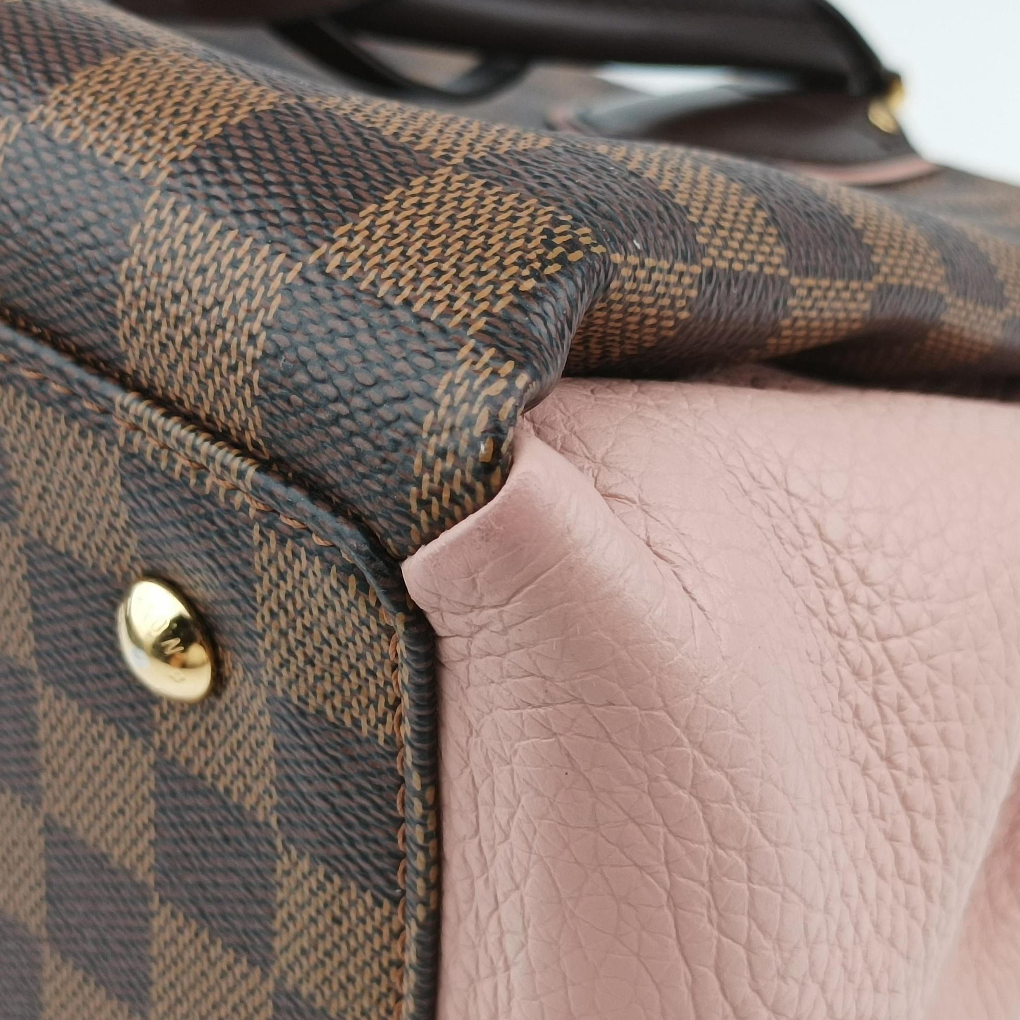 Normandy Magnolia×Pink Damier canvas×Taurillon leather N41488 MI0146ノルマンディー エベヌ×マグノリア ダミエ キャンバス×トリヨンレザー N41488 MI0146