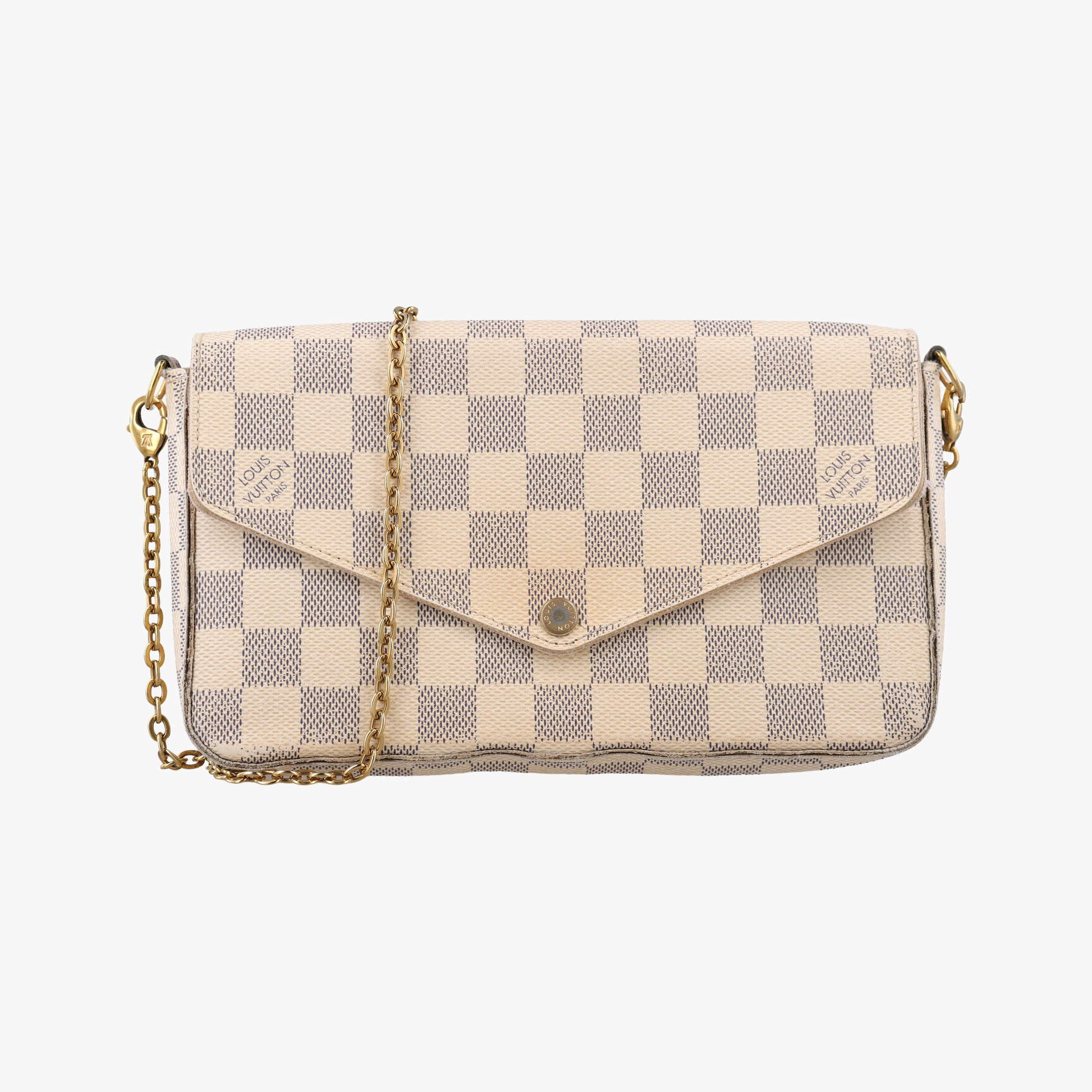 Pochette FéLICIE Azur Damier Canvas N63106 MI2106ポシェットフェリシー アズール ダミエキャンバス N63106 MI2106