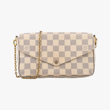 Pochette FéLICIE Azur Damier Canvas N63106 MI2106ポシェットフェリシー アズール ダミエキャンバス N63106 MI2106