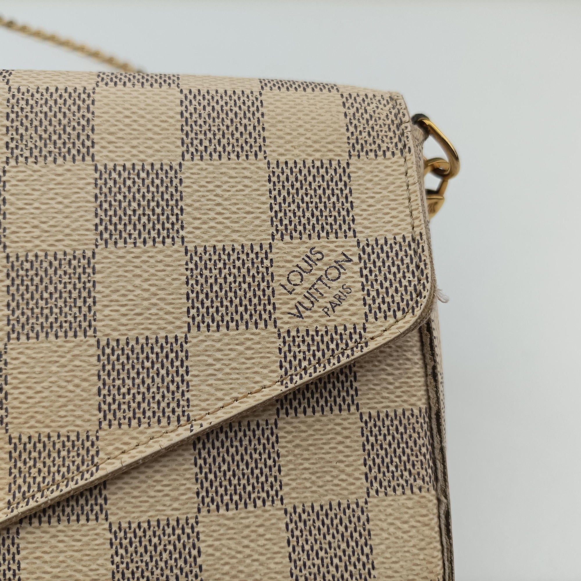 Pochette FéLICIE Azur Damier Canvas N63106 MI2106ポシェットフェリシー アズール ダミエキャンバス N63106 MI2106