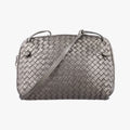 NODINI Intrecciato Silver Gray lambskin B03615631Kノディーニ イントレチャート シルバーグレー ラムスキン B03615631K