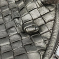 NODINI Intrecciato Silver Gray lambskin B03615631Kノディーニ イントレチャート シルバーグレー ラムスキン B03615631K