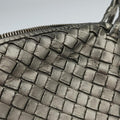 NODINI Intrecciato Silver Gray lambskin B03615631Kノディーニ イントレチャート シルバーグレー ラムスキン B03615631K