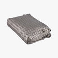 NODINI Intrecciato Silver Gray lambskin B03615631Kノディーニ イントレチャート シルバーグレー ラムスキン B03615631K