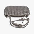 NODINI Intrecciato Silver Gray lambskin B03615631Kノディーニ イントレチャート シルバーグレー ラムスキン B03615631K