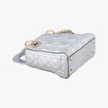 Lady Dior Silver lambskin 02-MA-0127レディディオール シルバー ラムスキン 02-MA-0127
