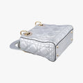 Lady Dior Silver lambskin 02-MA-0127レディディオール シルバー ラムスキン 02-MA-0127
