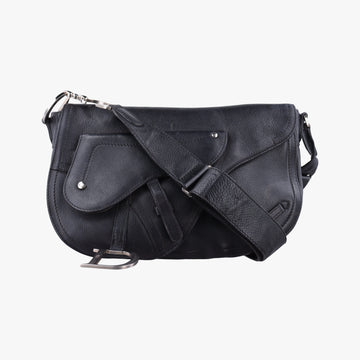 Saddle Black Leather RU 10 12サドルバッグ ブラック レザー RU 10 12