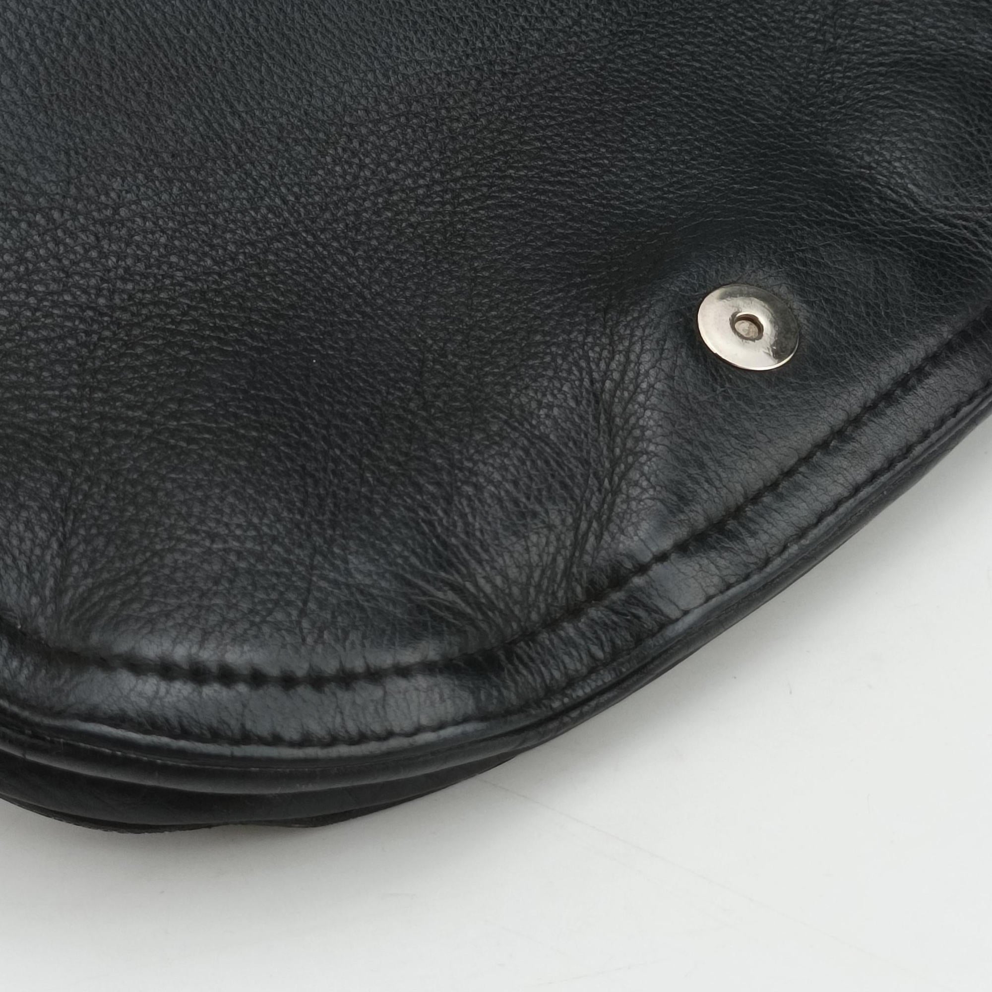 Saddle Black Leather RU 10 12サドルバッグ ブラック レザー RU 10 12