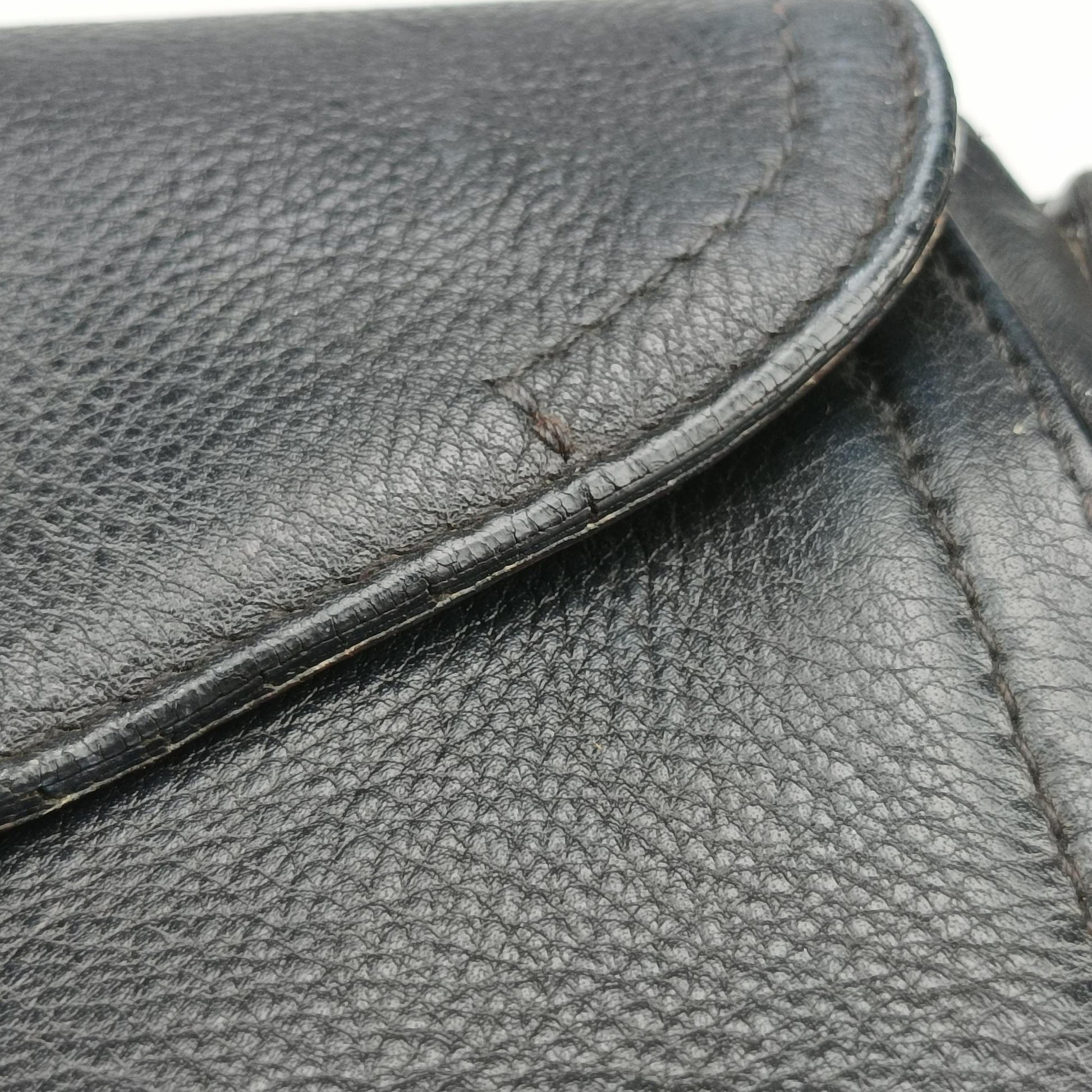 Saddle Black Leather RU 10 12サドルバッグ ブラック レザー RU 10 12