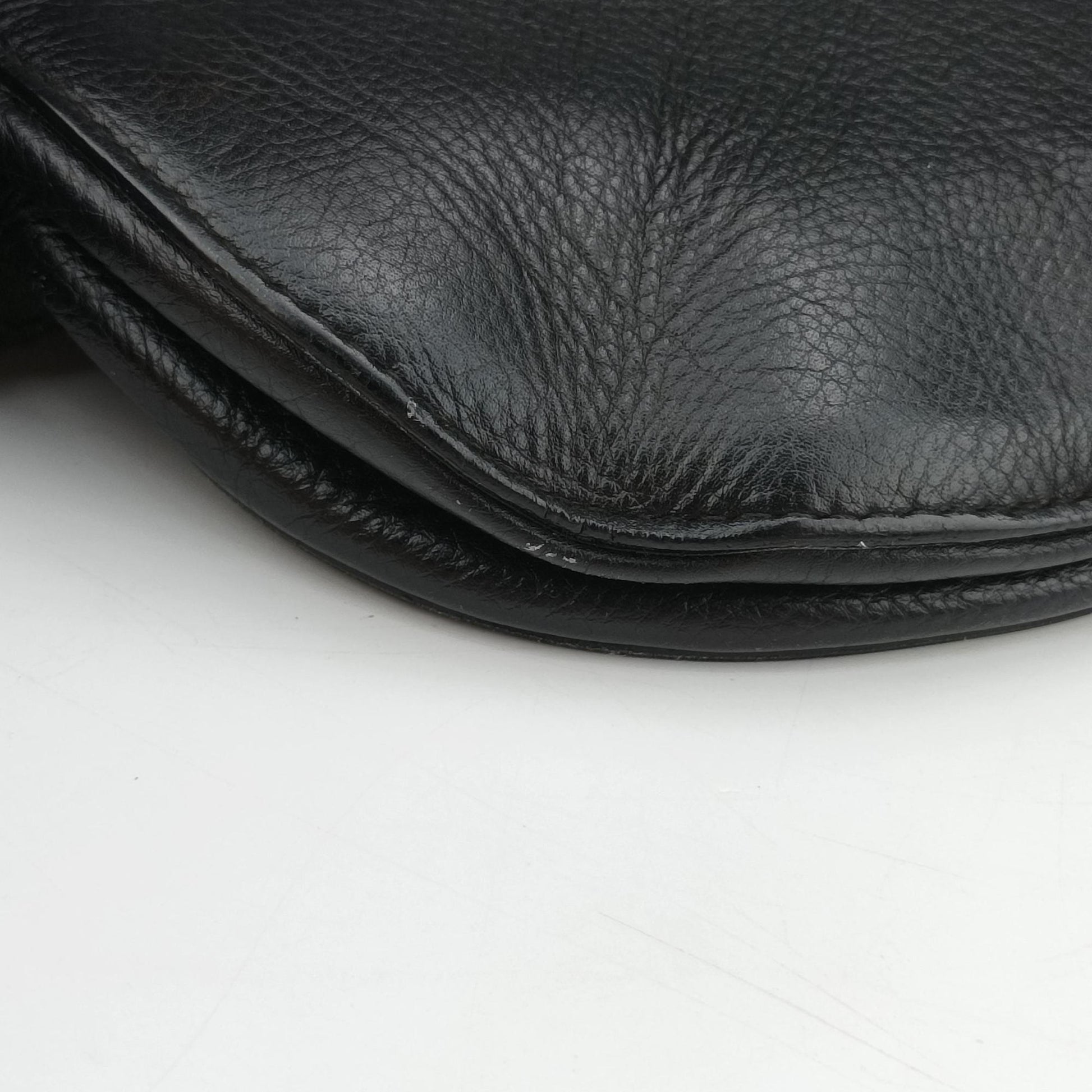 Saddle Black Leather RU 10 12サドルバッグ ブラック レザー RU 10 12