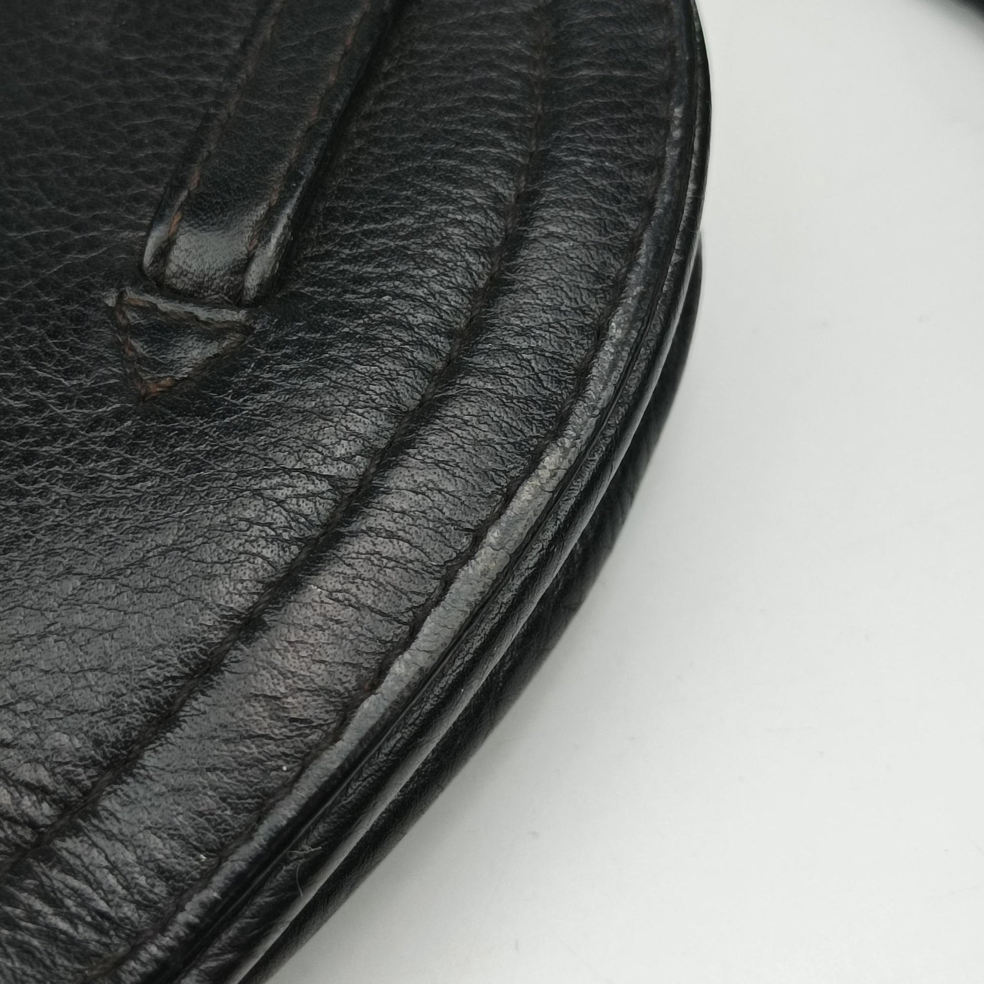 Saddle Black Leather RU 10 12サドルバッグ ブラック レザー RU 10 12