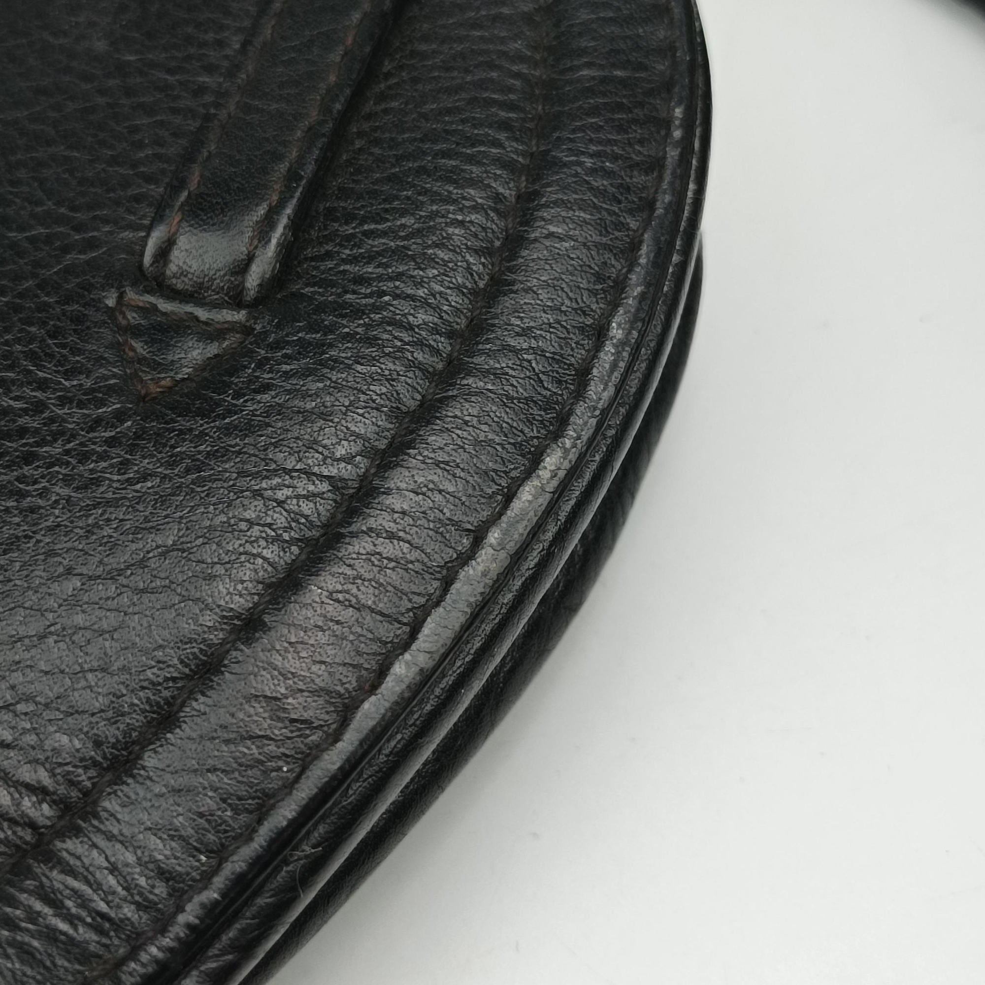 Saddle Black Leather RU 10 12サドルバッグ ブラック レザー RU 10 12