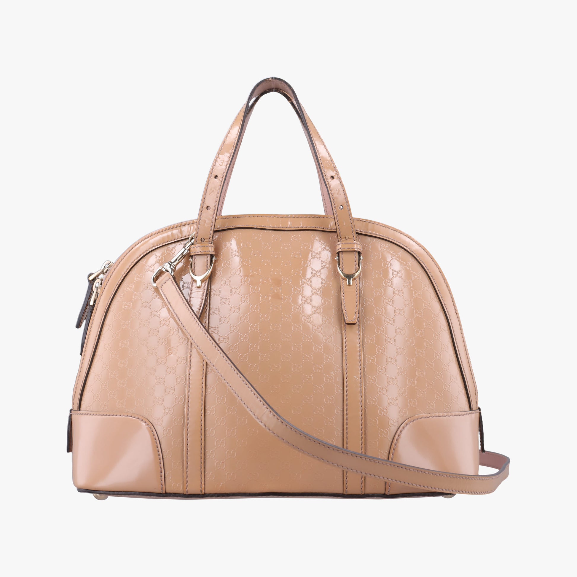 Microguccissima Beige Patent Leather 309617 F015257176マイクログッチシマ ベージュ パテント 309617 F015257176
