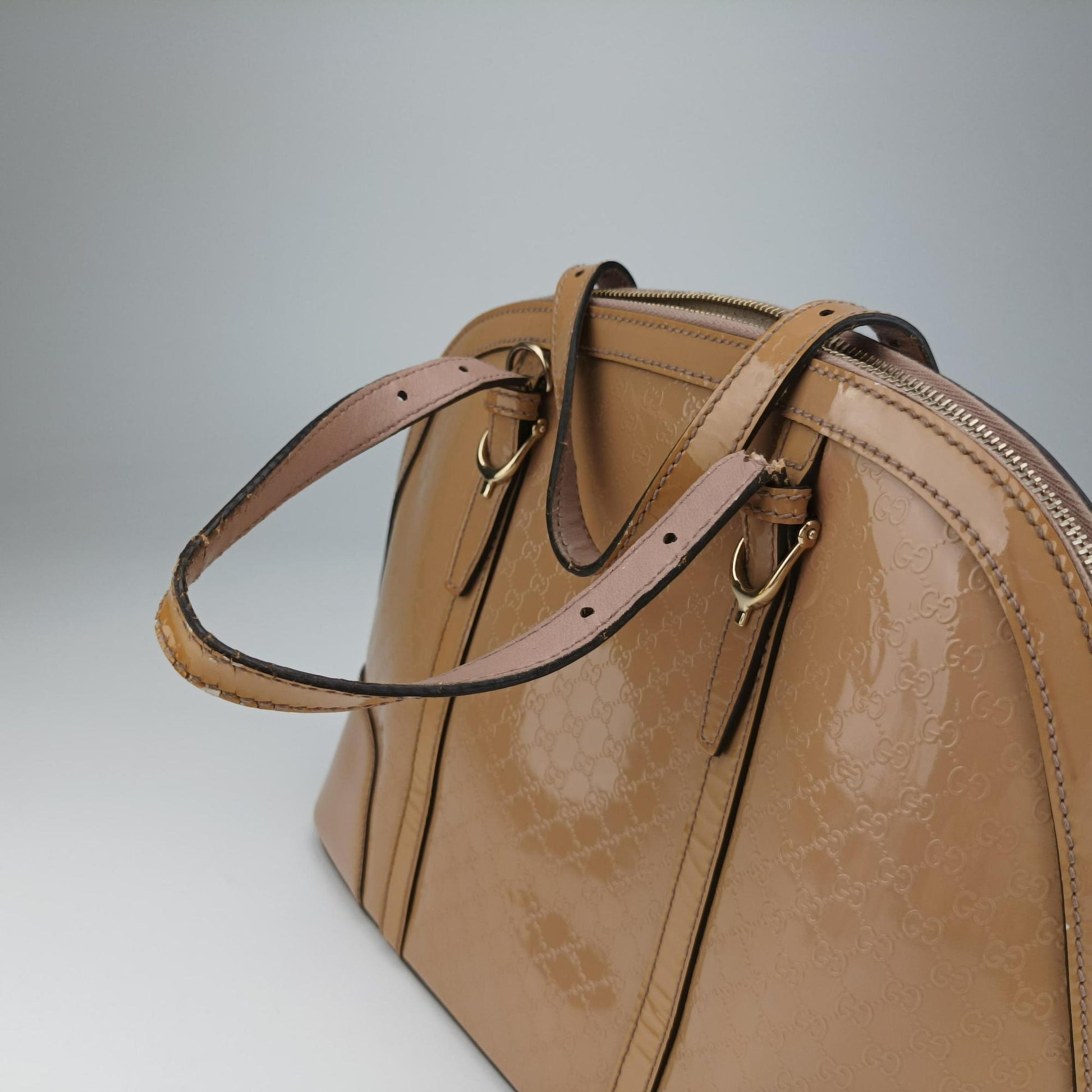 Microguccissima Beige Patent Leather 309617 F015257176マイクログッチシマ ベージュ パテント 309617 F015257176