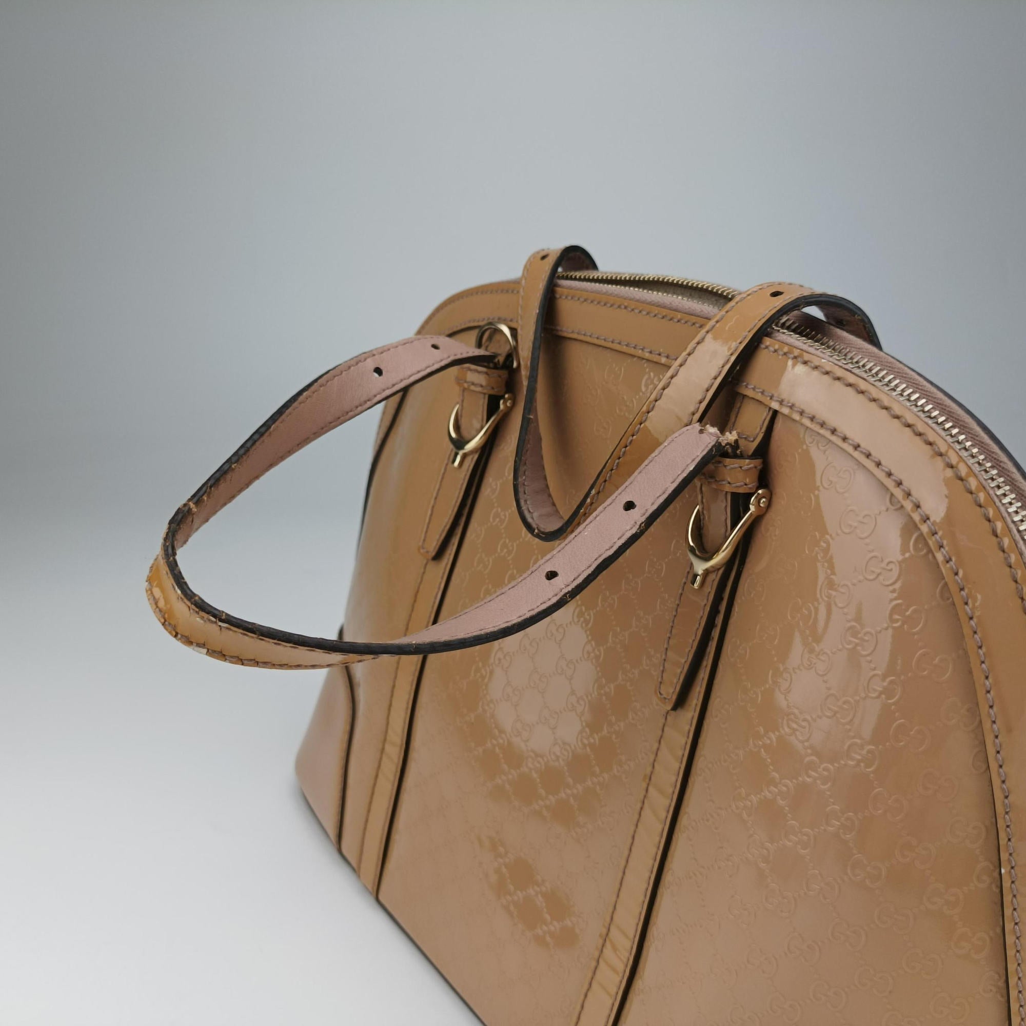 Microguccissima Beige Patent Leather 309617 F015257176マイクログッチシマ ベージュ パテント 309617 F015257176
