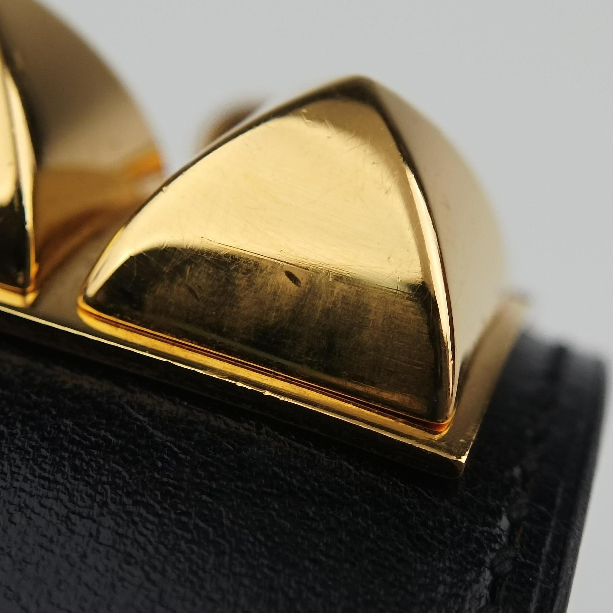 Collier de Chien Black×golden Leather × GP S T NM 010コリエ ド シアン ブラック×ゴールド レザー×GP S T NM 010