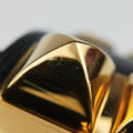Collier de Chien Black×golden Leather × GP S T NM 010コリエ ド シアン ブラック×ゴールド レザー×GP S T NM 010