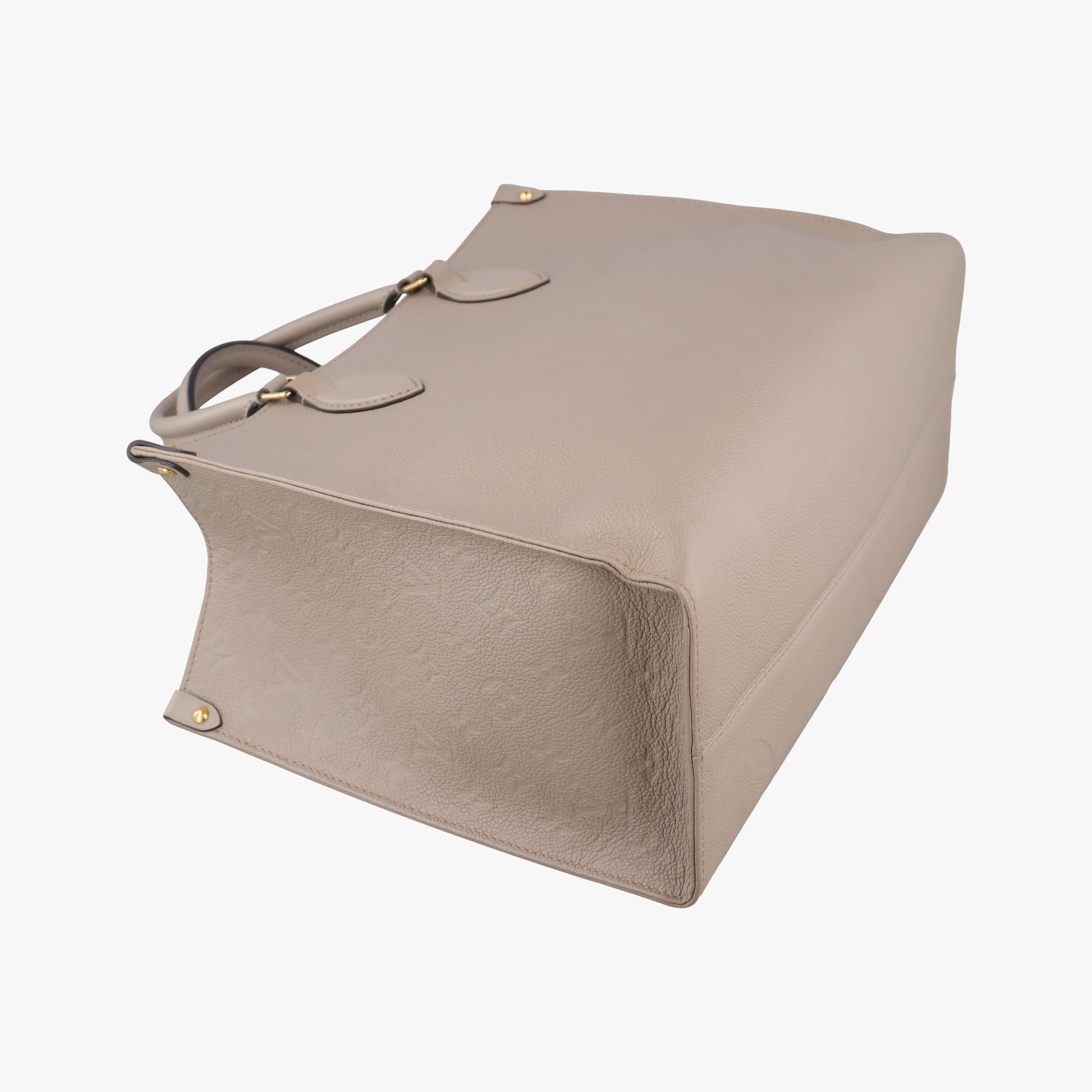 OntheGo MM Beige Monogram Empreinte M45607 IC ChipオンザゴーMM ベージュ系 モノグラム アンプラント M45607 ICチップ