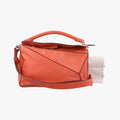 Puzzle Bag Medium Orange Leather 011505パズルバッグ ミディアム オレンジ レザー 011505