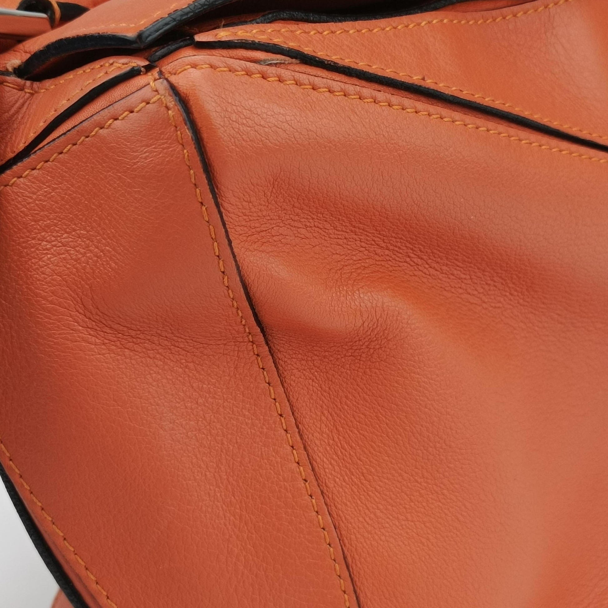 Puzzle Bag Medium Orange Leather 011505パズルバッグ ミディアム オレンジ レザー 011505