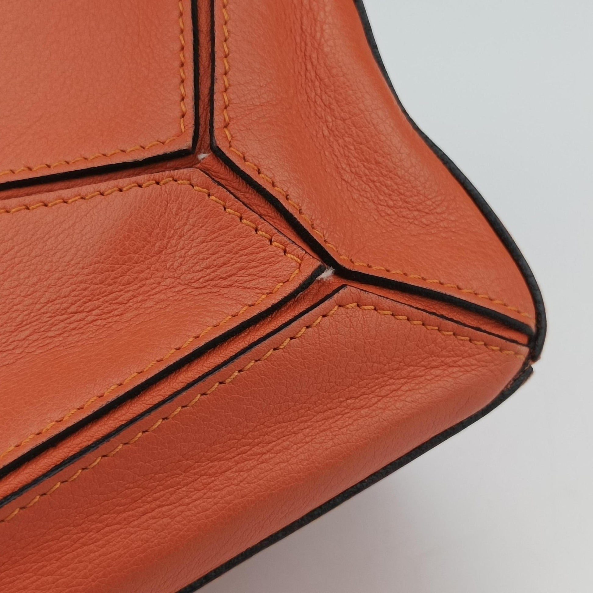 Puzzle Bag Medium Orange Leather 011505パズルバッグ ミディアム オレンジ レザー 011505
