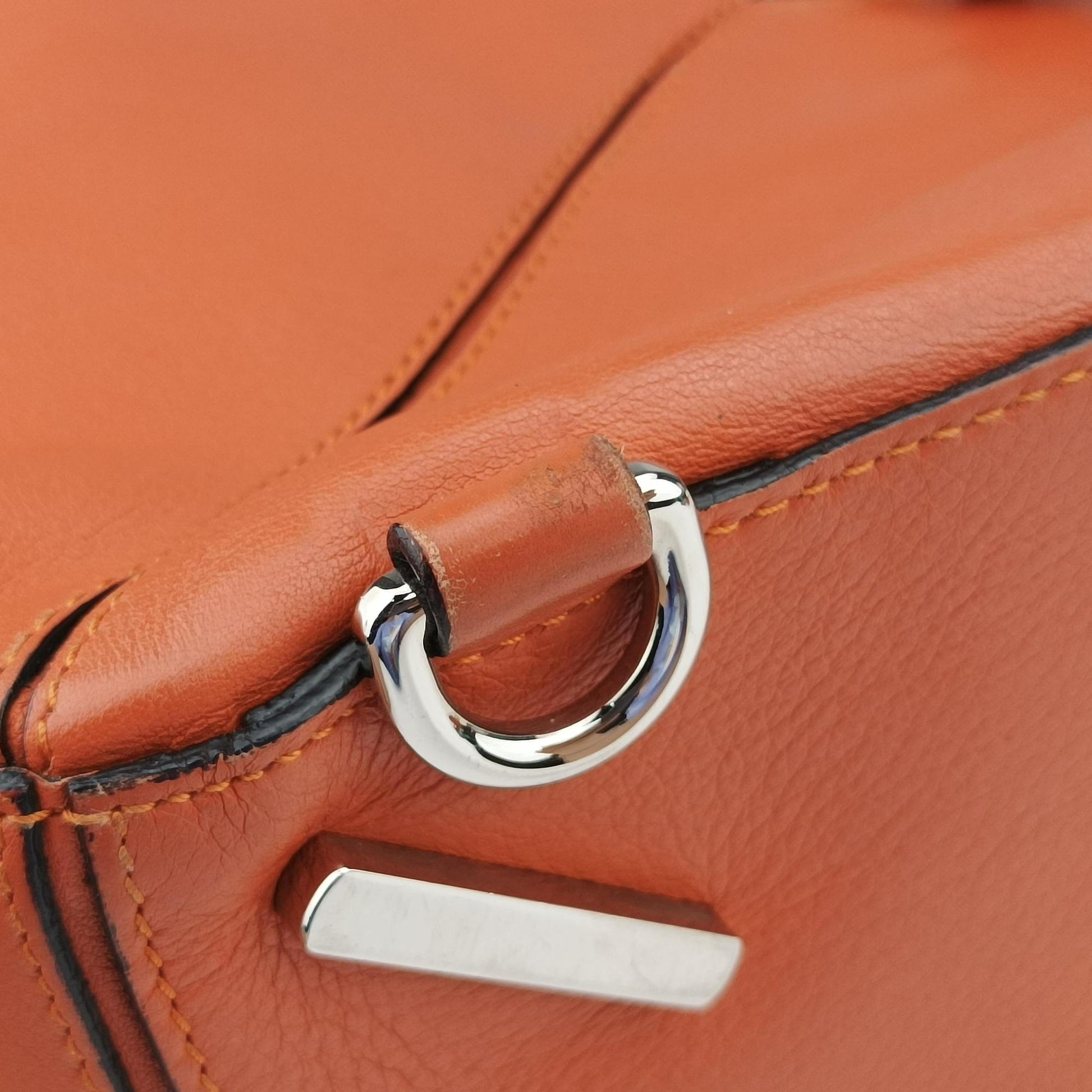 Puzzle Bag Medium Orange Leather 011505パズルバッグ ミディアム オレンジ レザー 011505
