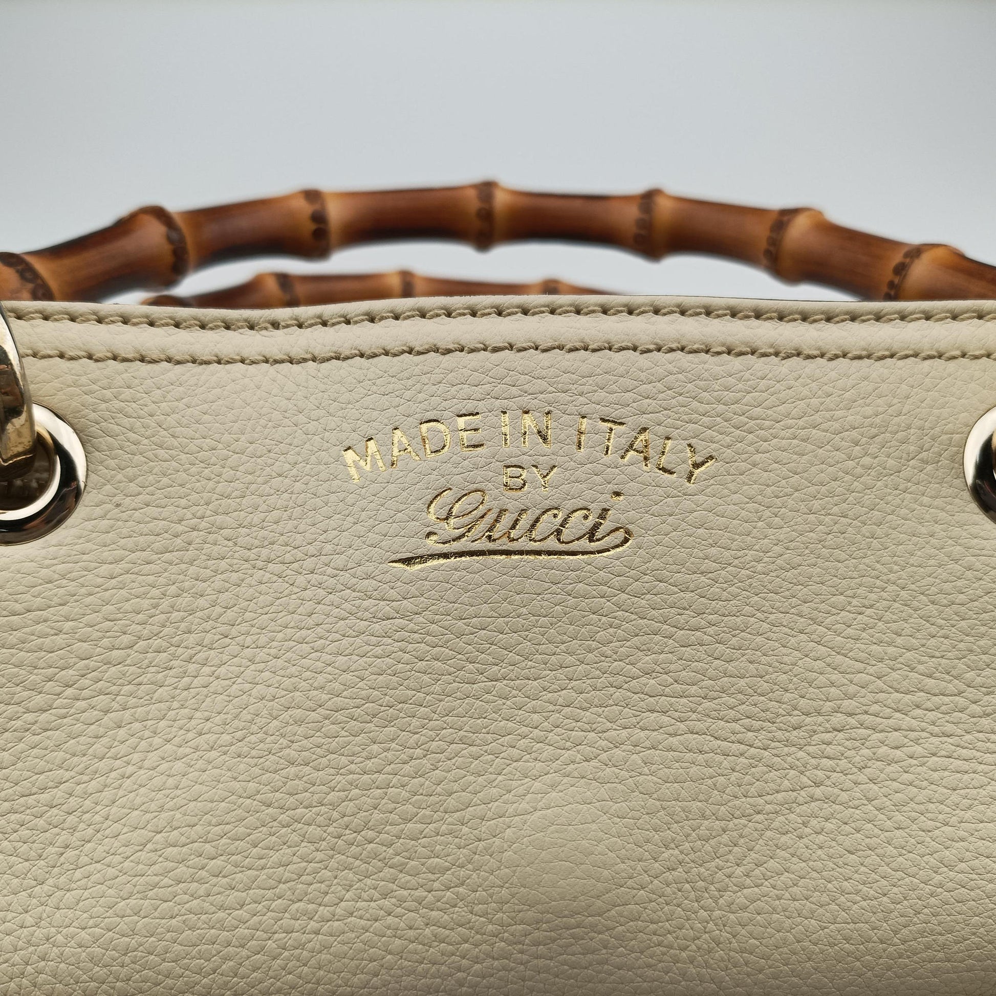 Bamboo Shopper White Leather 323660 I015983903バンブーショッパー ホワイト レザー 323660 I015983903