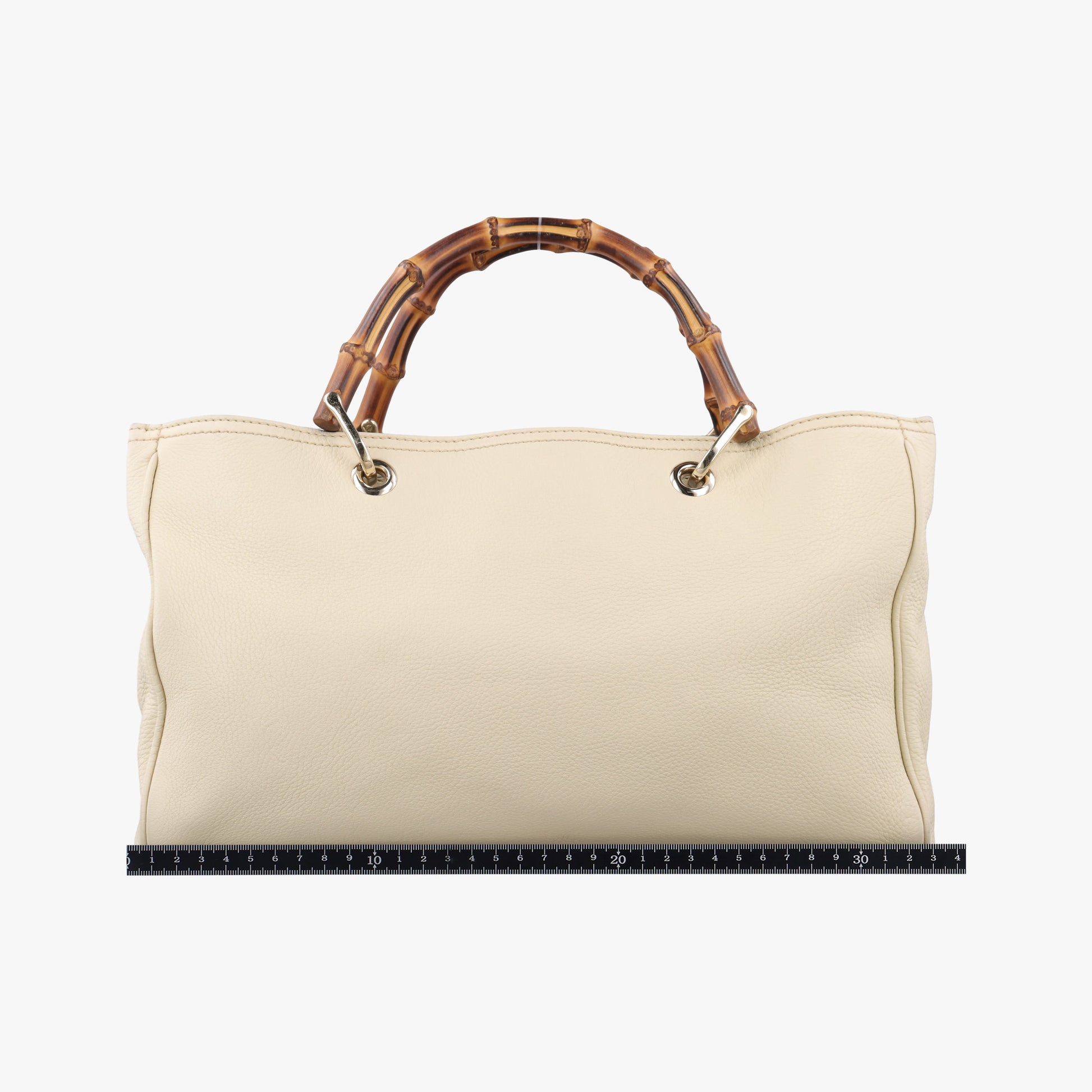 Bamboo Shopper White Leather 323660 I015983903バンブーショッパー ホワイト レザー 323660 I015983903