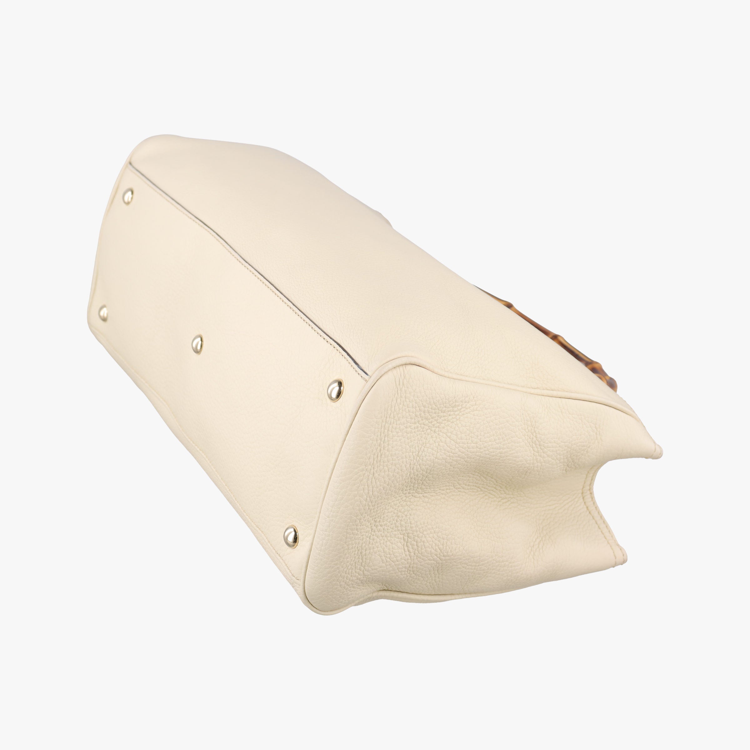 Bamboo Shopper White Leather 323660 I015983903バンブーショッパー ホワイト レザー 323660 I015983903