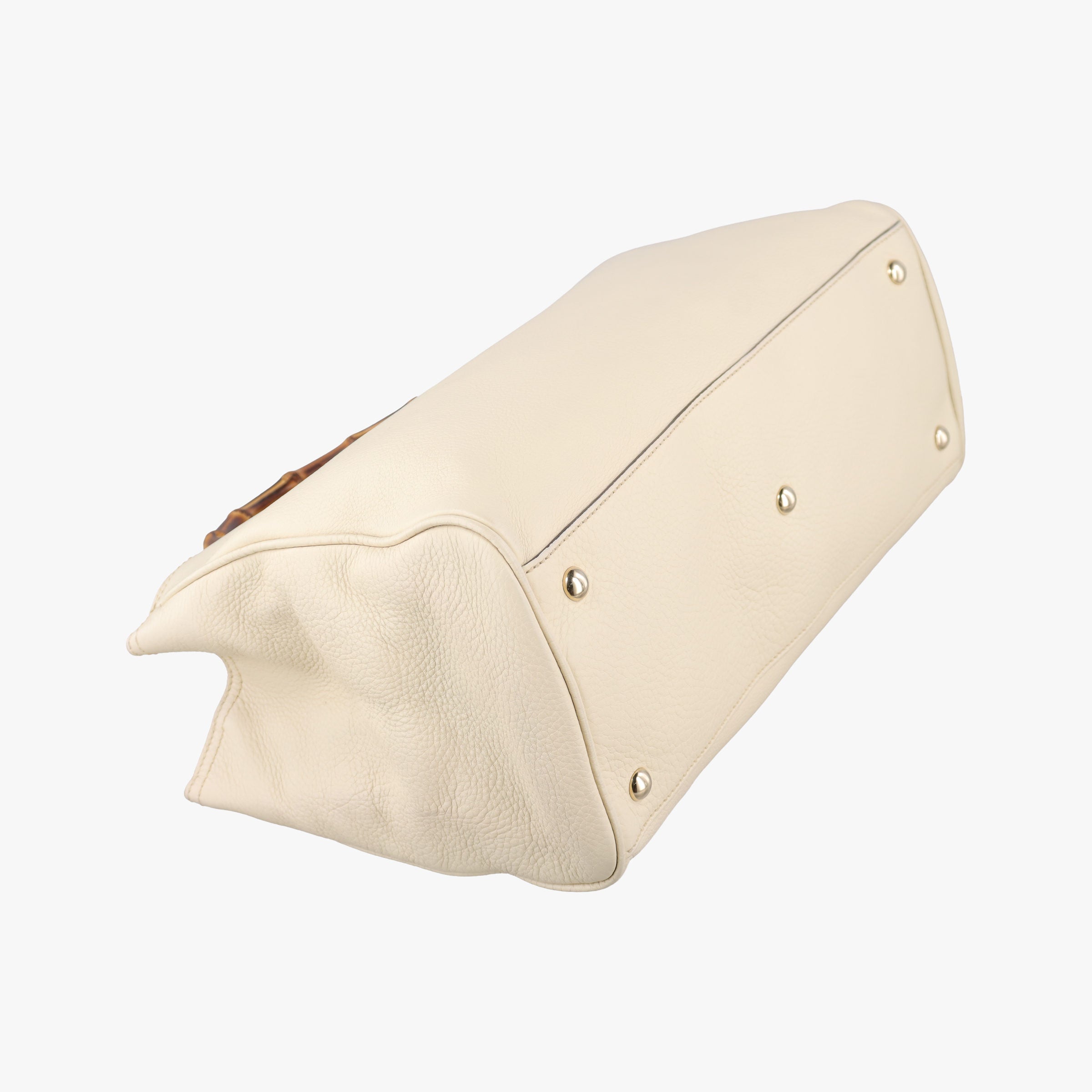 Bamboo Shopper White Leather 323660 I015983903バンブーショッパー ホワイト レザー 323660 I015983903