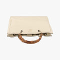 Bamboo Shopper White Leather 323660 I015983903バンブーショッパー ホワイト レザー 323660 I015983903