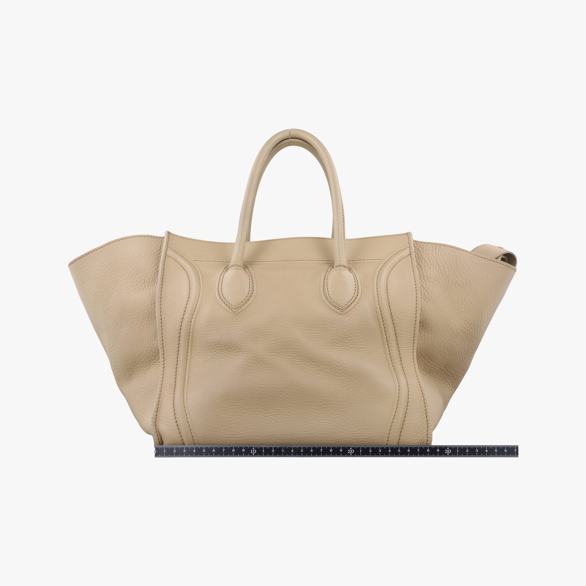 Luggage Small Square Phantom Beige Leather F-PA-0151ラゲージスモールスクエアファントム ベージュ レザー F-PA-0151