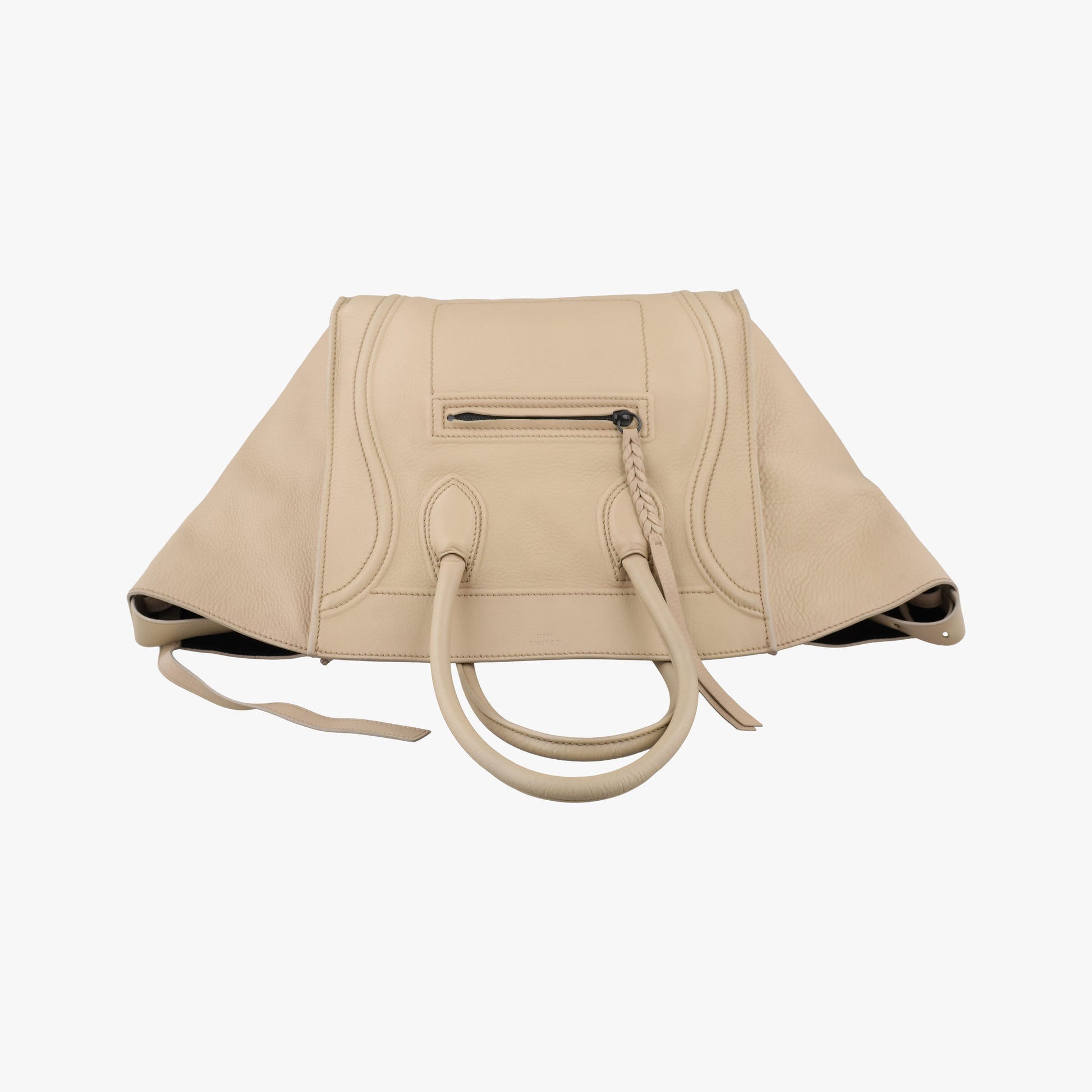 Luggage Small Square Phantom Beige Leather F-PA-0151ラゲージスモールスクエアファントム ベージュ レザー F-PA-0151